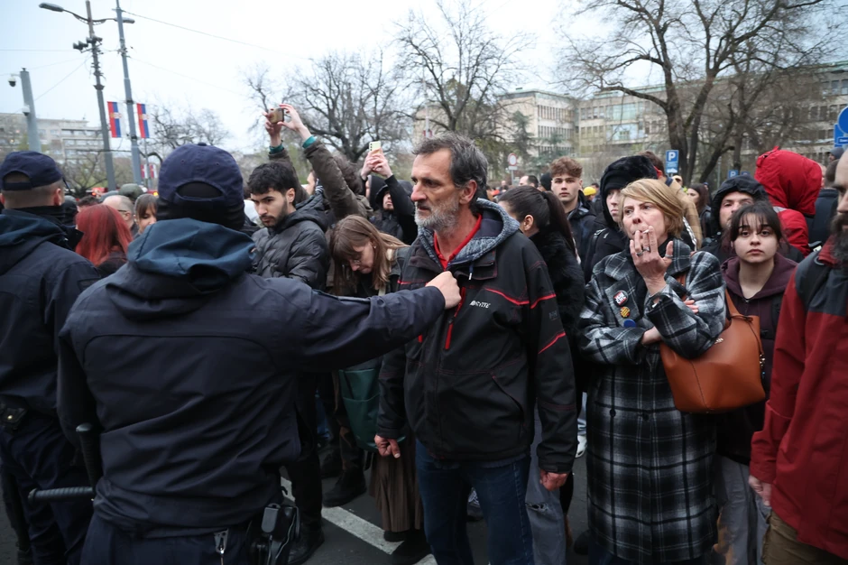 Protest ispred Rektorata