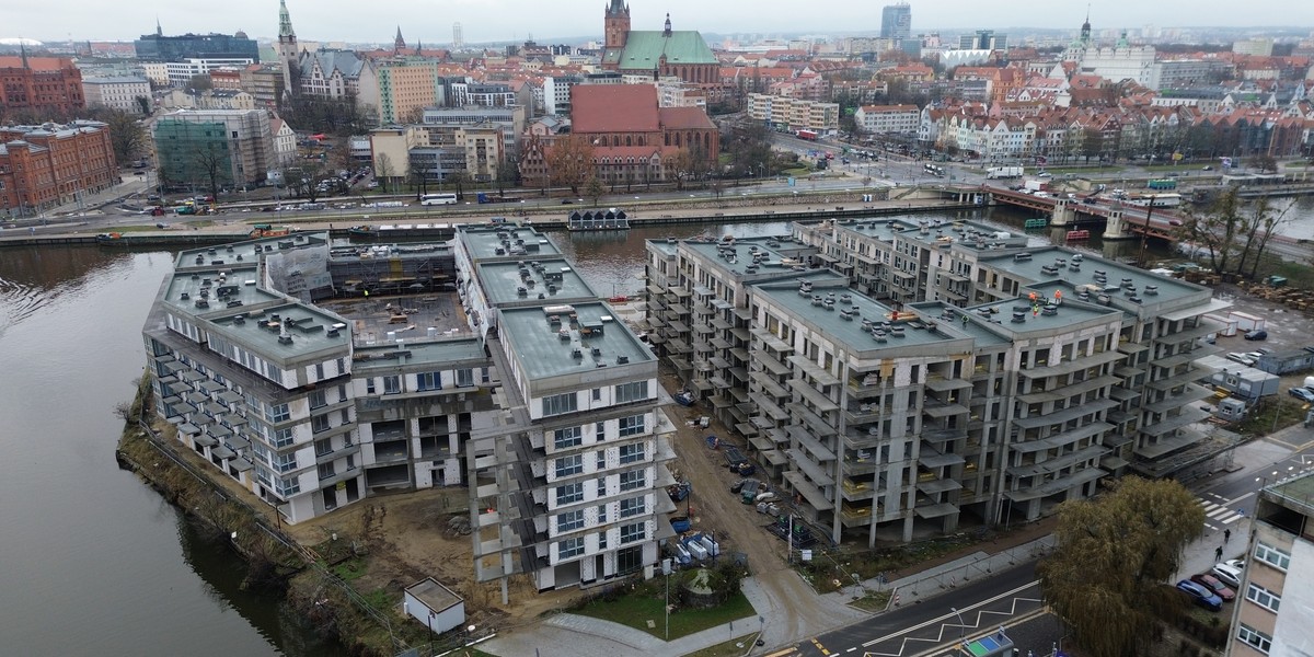 Osiedle "Nad Odrą" w Szczecinie.