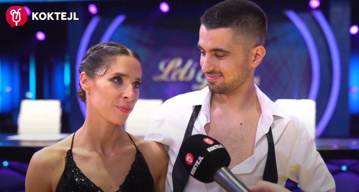 Zuzana Porubjaková a Jaroslav Ihring po finále Let's Dance.
