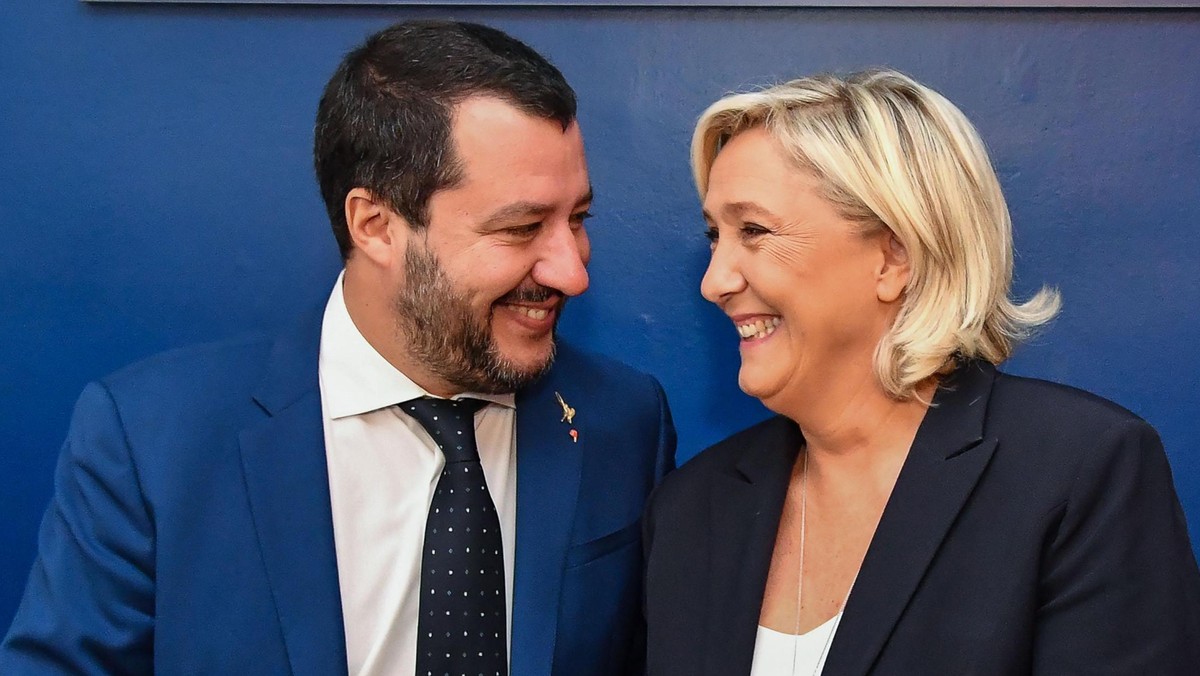 Marine Le Pen i Matteo Salvini