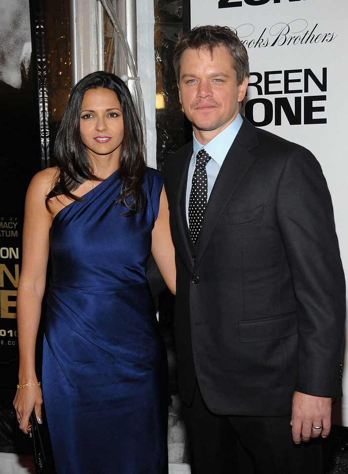 Matt Damon z żoną Lucianą