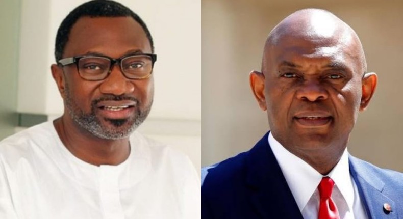 Femi Otedola (left) and Tony Elumelu (right) [Daily Post]