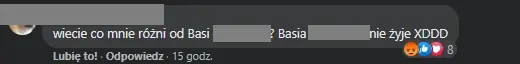 Śmierć 19-letniej Basi, komentarze na FB / Facebook