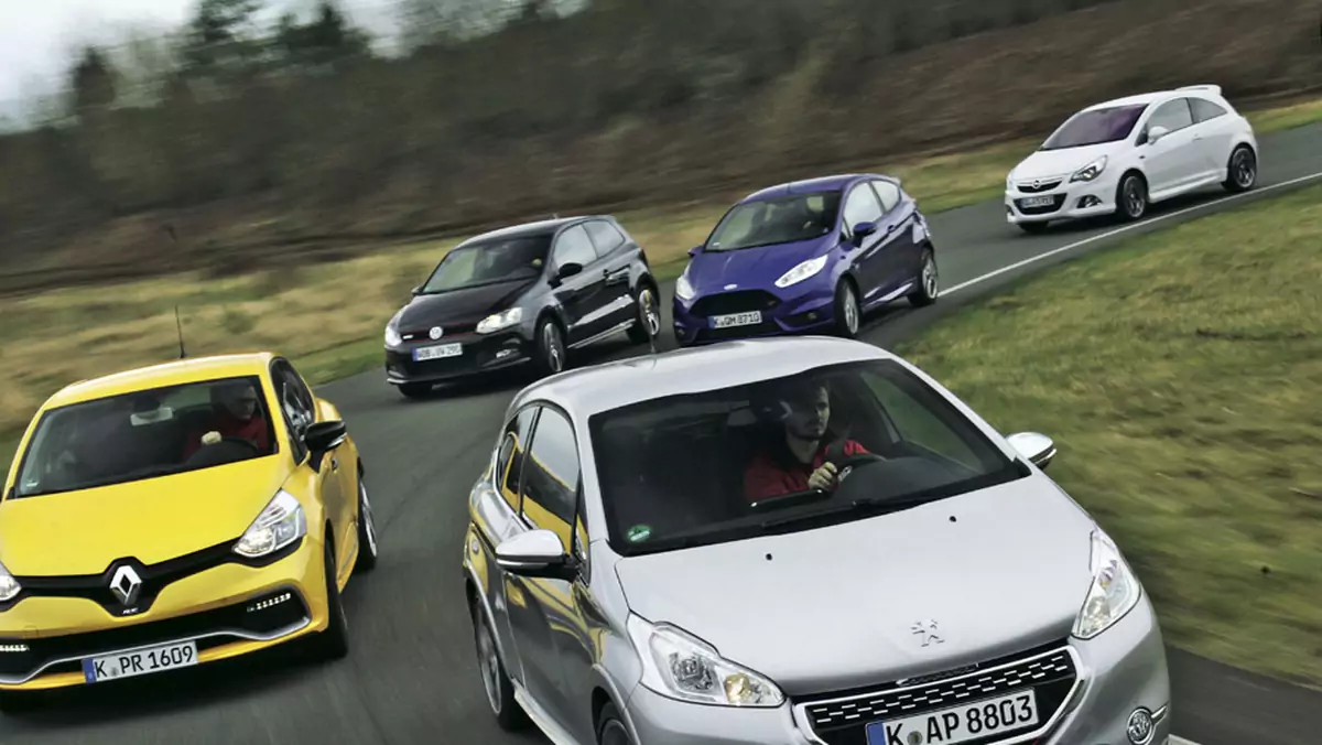 Porównanie miejskich GTI: Clio RS kontra Peugeot 208 GTI, Polo GTI, Fiesta ST i Corsa OPC