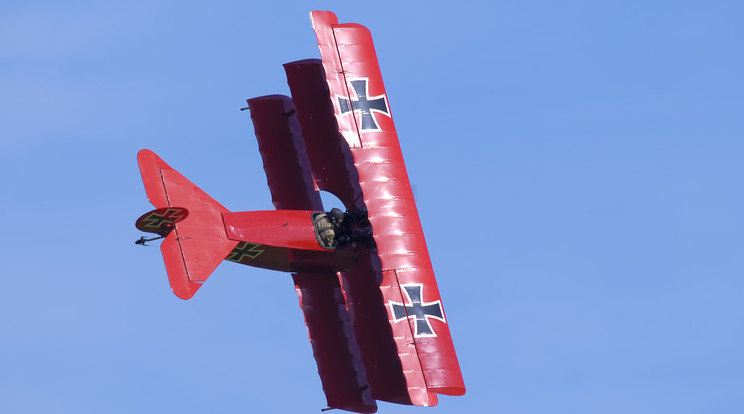 Richthofen legendás piros gépét, a Fokker–1-est
újraépítették a repülés rajongói/Fotó:Geo Magazin