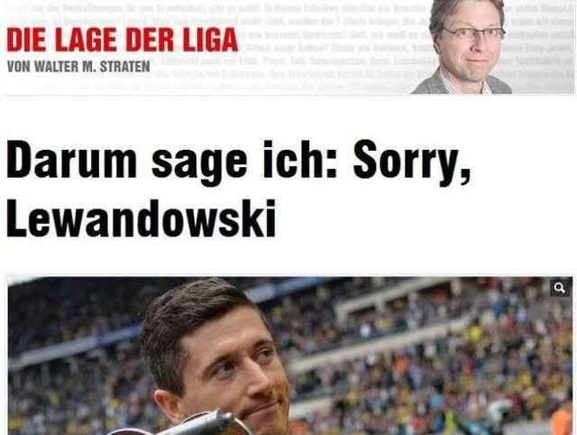 Sorry, Lewandowski