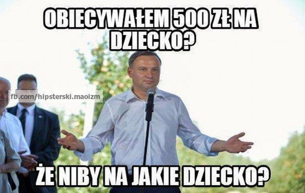 memy, 500 zł na dziecko