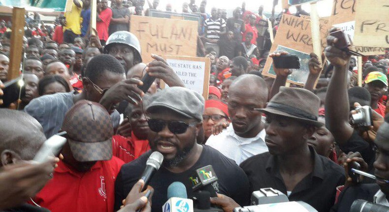 Some Agogo protesters 