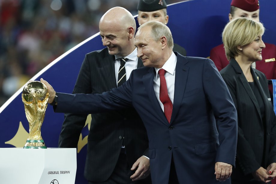 Gianni Infantino i Władimir Putin.