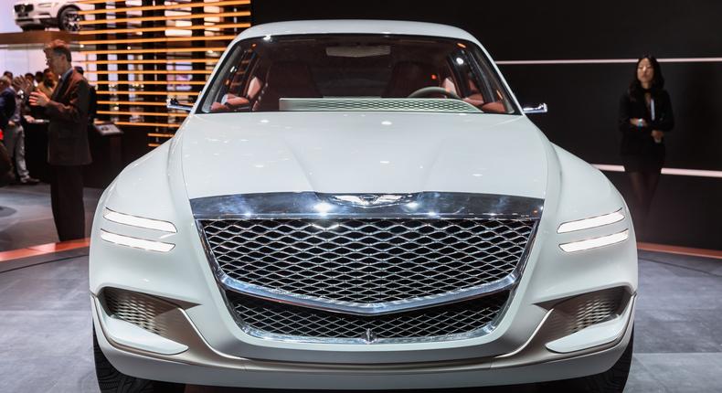 Hyundai's luxury brand Genesis unveiled a stunning hydrogen concept, the GV80, at the New York Auto Show in April. The SUV, however, won't enter production.