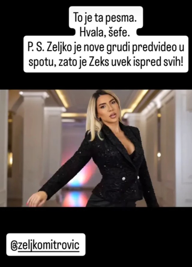Jovana Jeremić zahvalila Mitroviću nakon ugradnje silikona