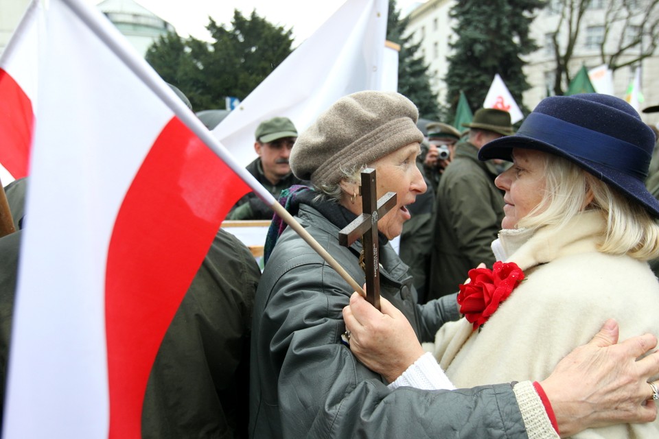 WARSZAWA SEJM PROTEST LEŚNIKÓW