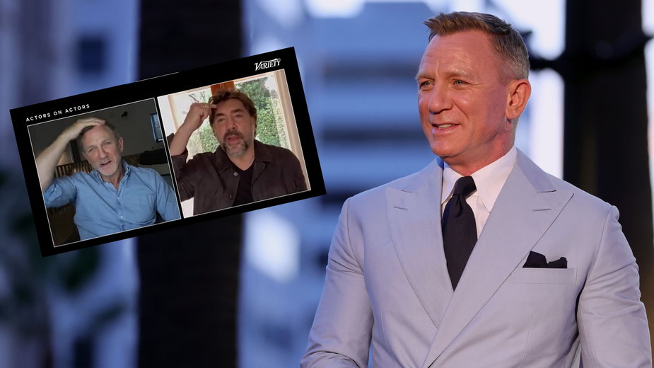 Daniel Craig udzielił wywiadu nieświadomy, że krwawi z czoła (fot. Variety/Twitter)
