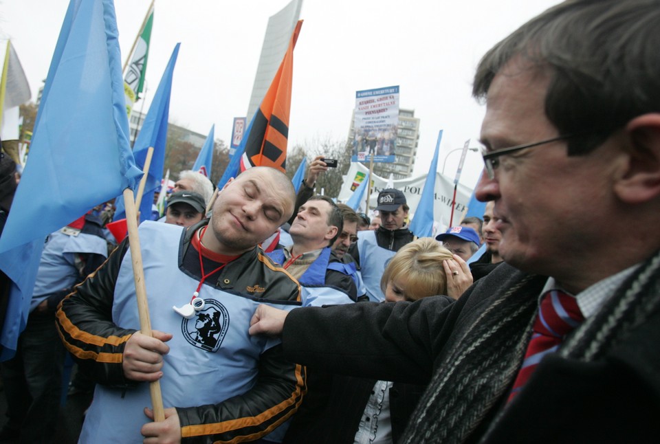 WARSZAWA ZWIĄZKI PROTEST EMERYTURY