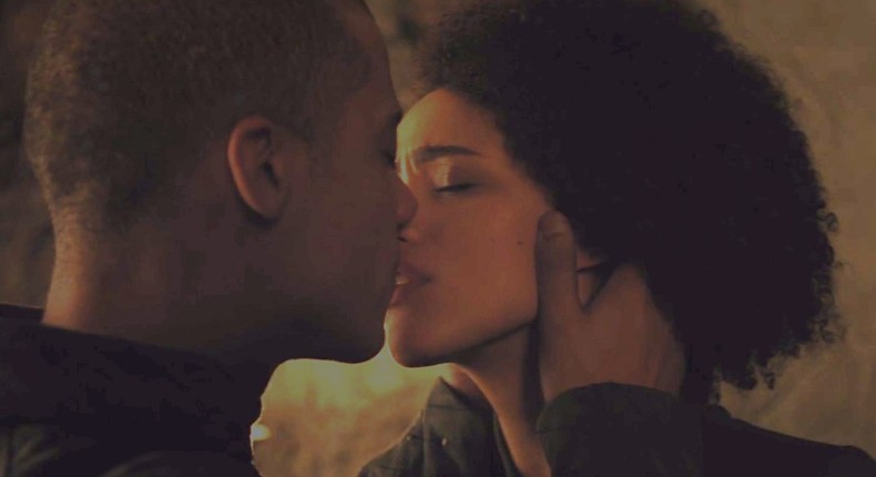 Grey Worm and Missandei share an intimate moment