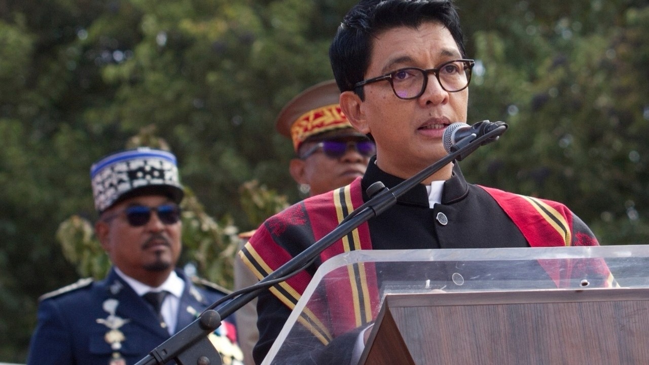Na archívnej snímke z 2. septembra 2025 madagaskarský prezident Andry Rajoelina.
