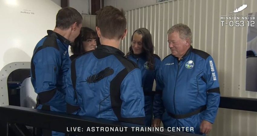 Šatner uoči poletanja