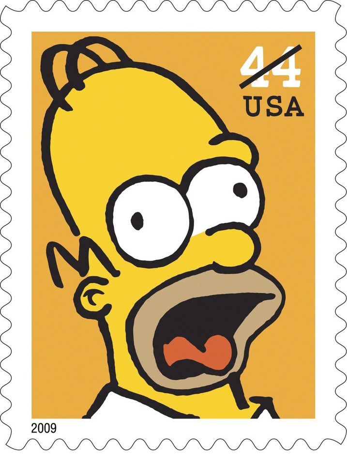 USA SIMPSONS STAMPS HANDOUT