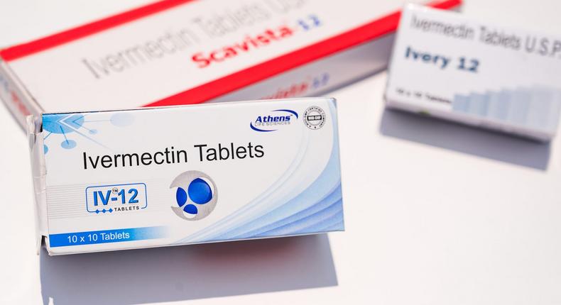 This picture shows the tablets of Ivermectin drugs in Tehatta, West Benga, India on 19 May on 2021.
