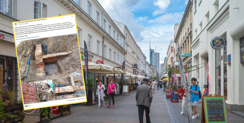 Remont ulicy odkrył fragment przedwojennej Warszawy