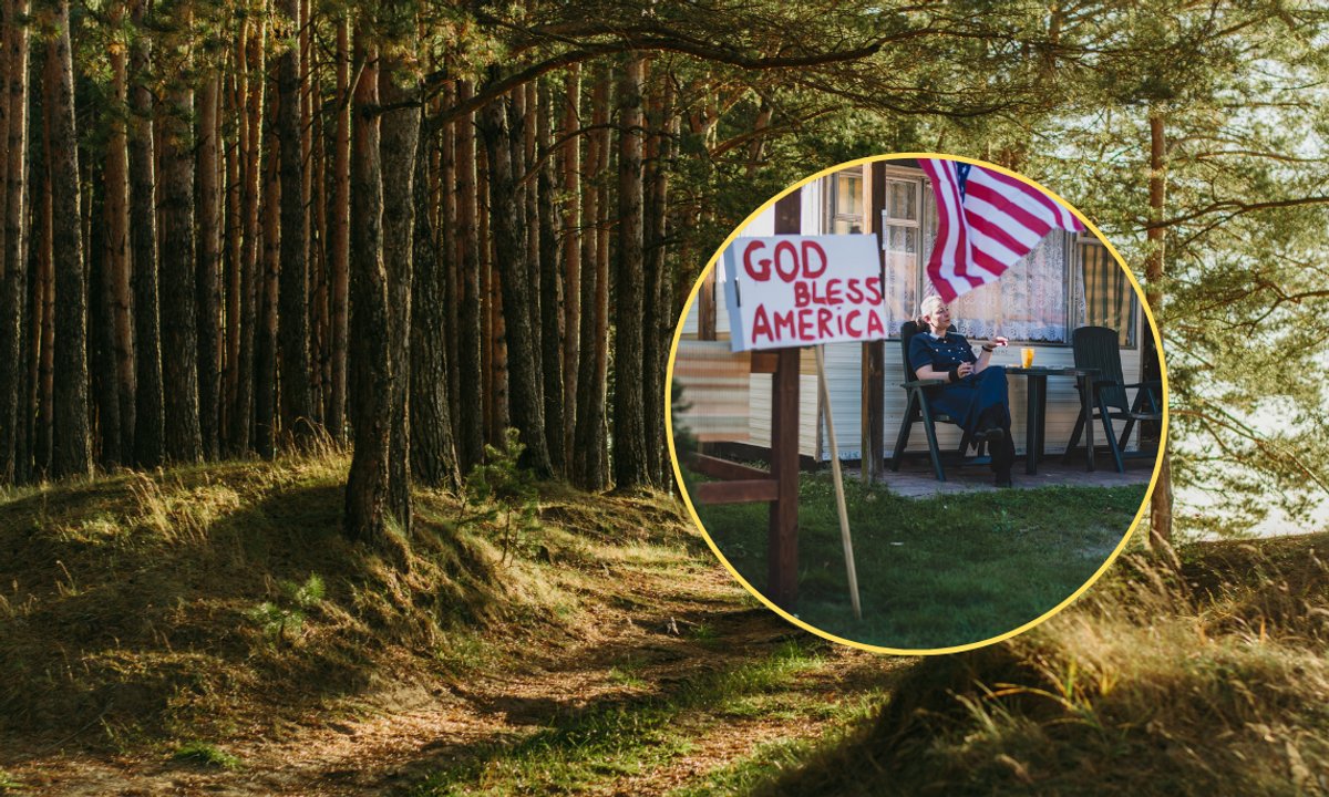 Polacy udają Amerykanów. Nietypowy LARP w lesie pod Warszawą podbija internet