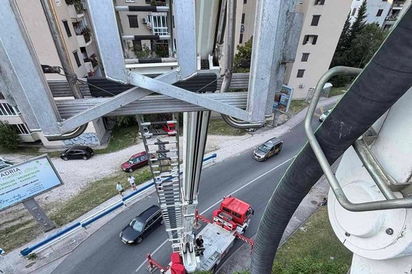 (FOTO, VIDEO) PARAGLAJDER SE ZAGLAVIO U KROŠNJI DRVETA! Neverovatna scena u Škaljarima: Spasioci hitno stigli na lice mesta