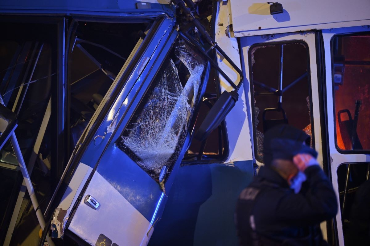 Miejsce wypadku w Nowej Hucie w Krakowie