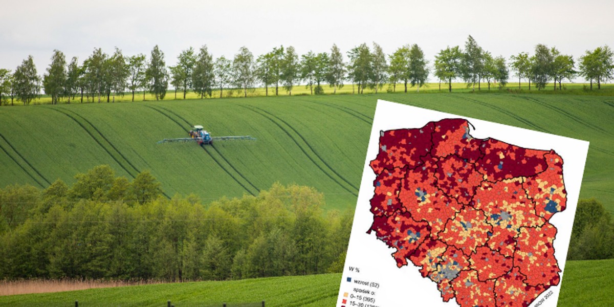 Naukowcy z PAN na mapach przedstawili główne dane dotyczące polskiej wsi.