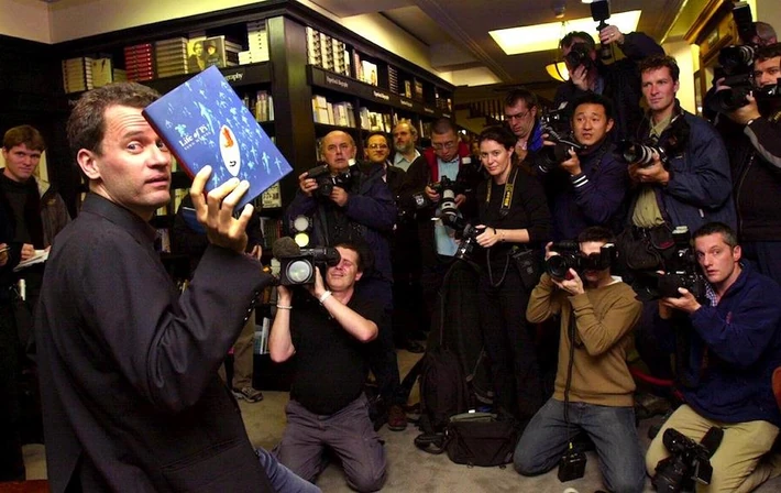 Hatchards Yann Martel (L), author of Life of Pi  fot. Nicolas Asfouri, EPA/PAP 