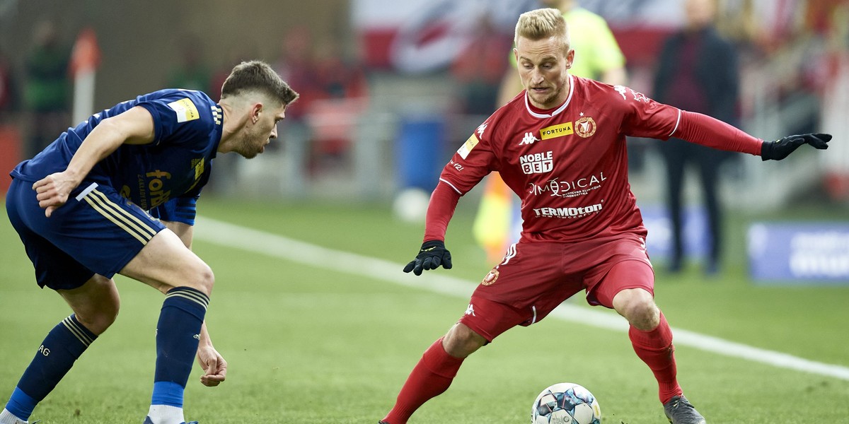 Pilka nozna. Fortuna I liga. Stomil Olsztyn - Widzew Lodz. 04.03.2022