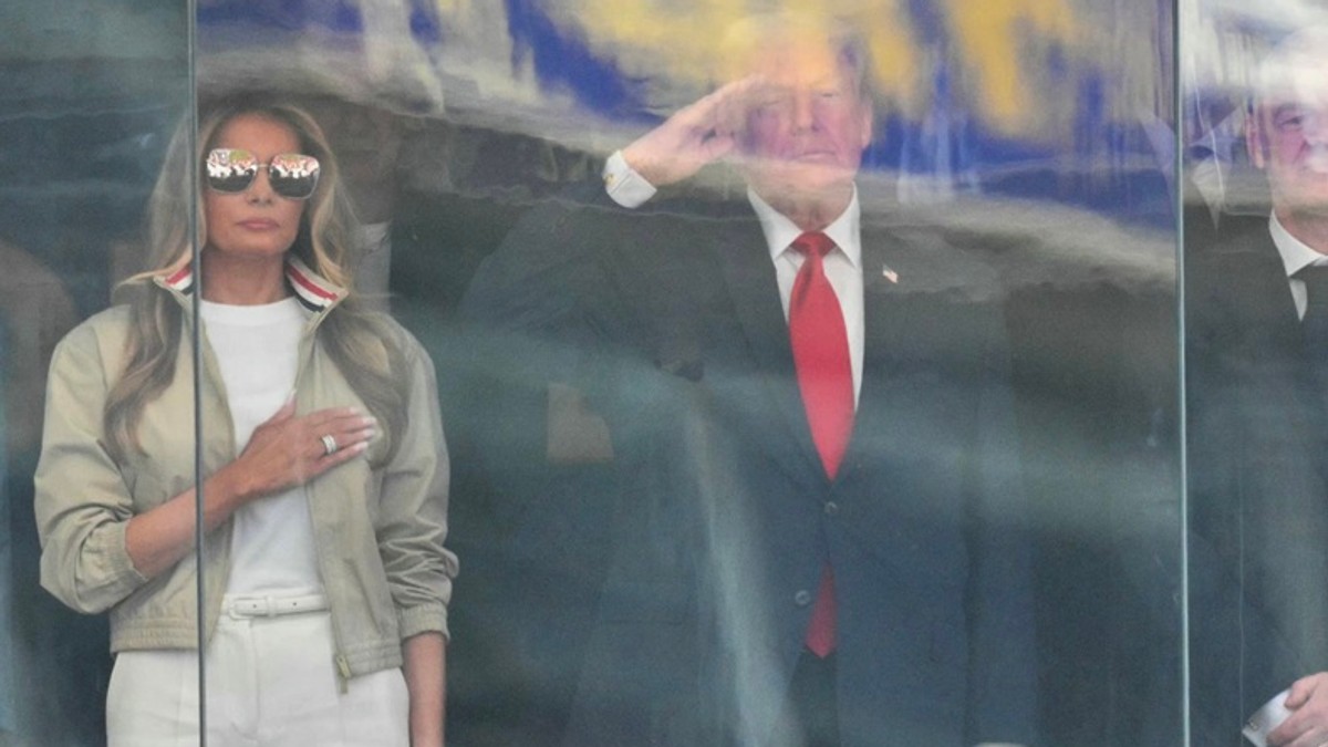 Tramp i Melanija na finalu Svetskog prvenstva