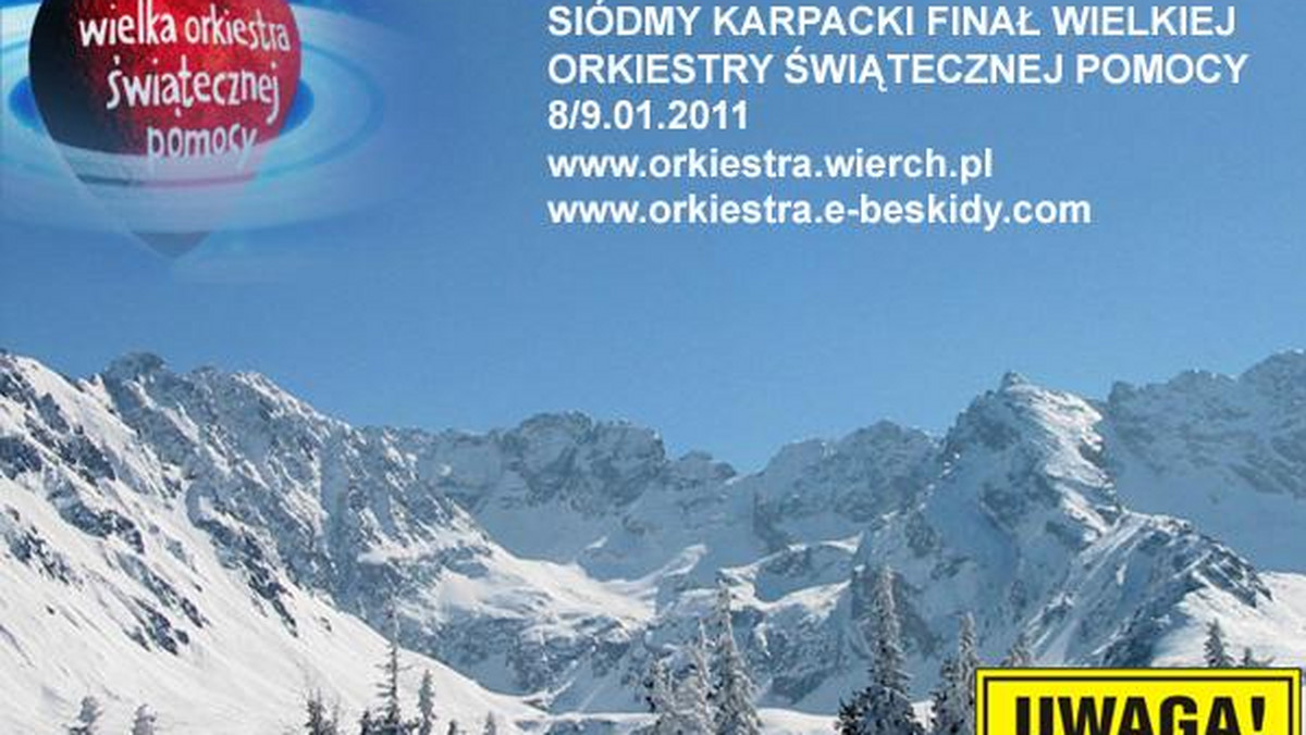 W tym roku w Siódmym Karpackim Finale Wielkiej Orkiestry Świątecznej Pomocy (8/9.01.2011) weźmie udział dwadzieścia jeden schronisk i bacówek. Są to obiekty na: Hali Krupowej, Hali Lipowskiej, Hali Miziowej, Kudłaczach, Luboniu Wielkim, Maciejowej, Markowych Szczawinach, nad Morskim Okiem, na Ornaku, Polanie Chochołowskiej, Przegibku, Rycerzowej, Starych Wierchach, pod Trzema Koronami, Turbaczu, Wielkiej Raczy, na Wierchomli, Bereśniku oraz Gorczańska Chata, Skalanka i Zaolzianka.