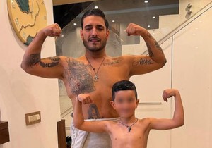 Darko Lazić sa sinom Aleksejem