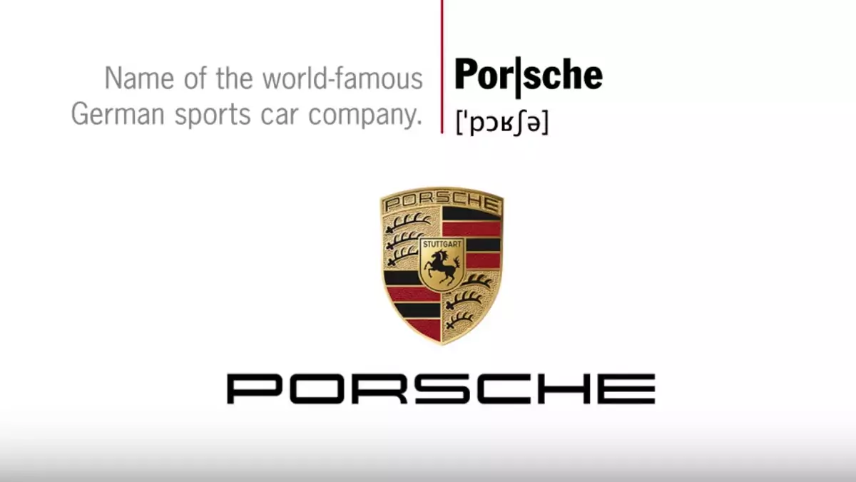 Jak prawidłowo wymawiać nazwę Porsche?