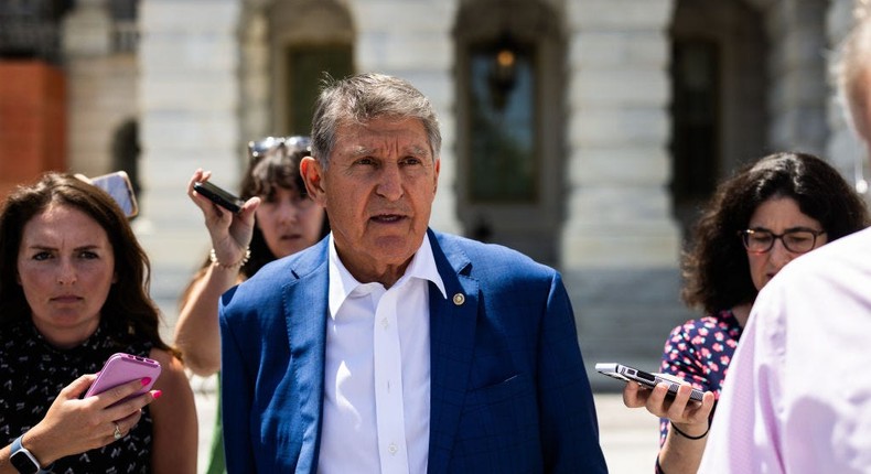 Sen. Joe Manchin registered as an Independent in May, having previously represented West Virginia as a Democrat.Tierney L. Cross/Getty Images