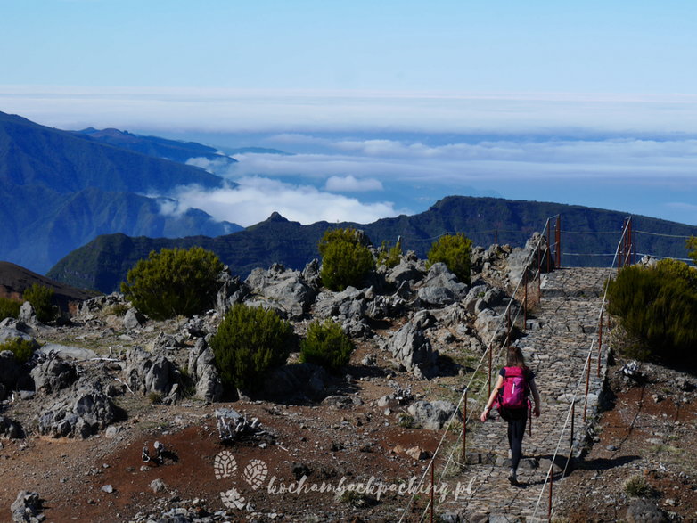 Pod szczytem Pico Ruivo – najwyższym wierzchołku Madery. 