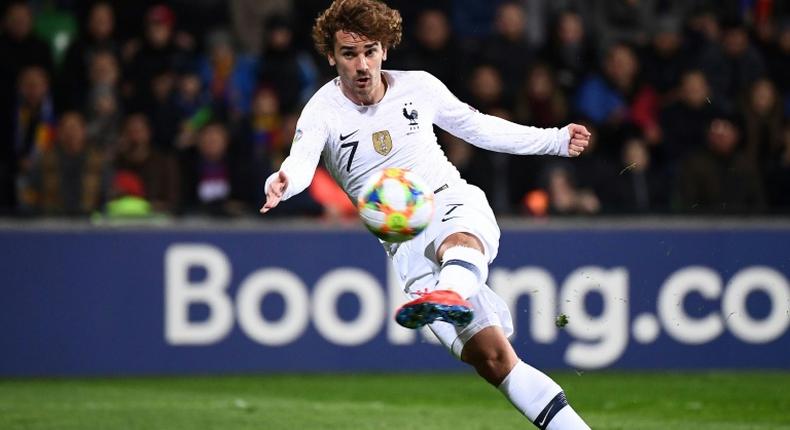 Antoine Griezmann scored his 27th goal in 68 internationals as France hammered Moldova