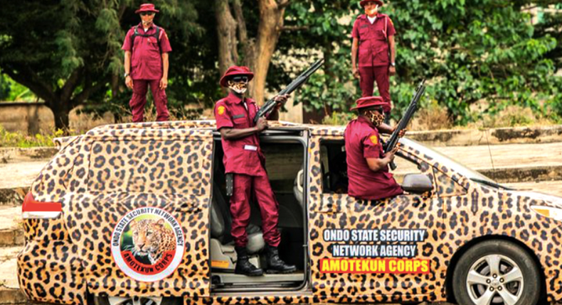 Amotekun corps members (The Africa Report)