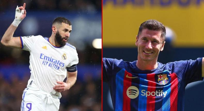 SportyBet odds reveal Karim Benzema and Robert Lewandowski as 2022/23 Pichichi favourites