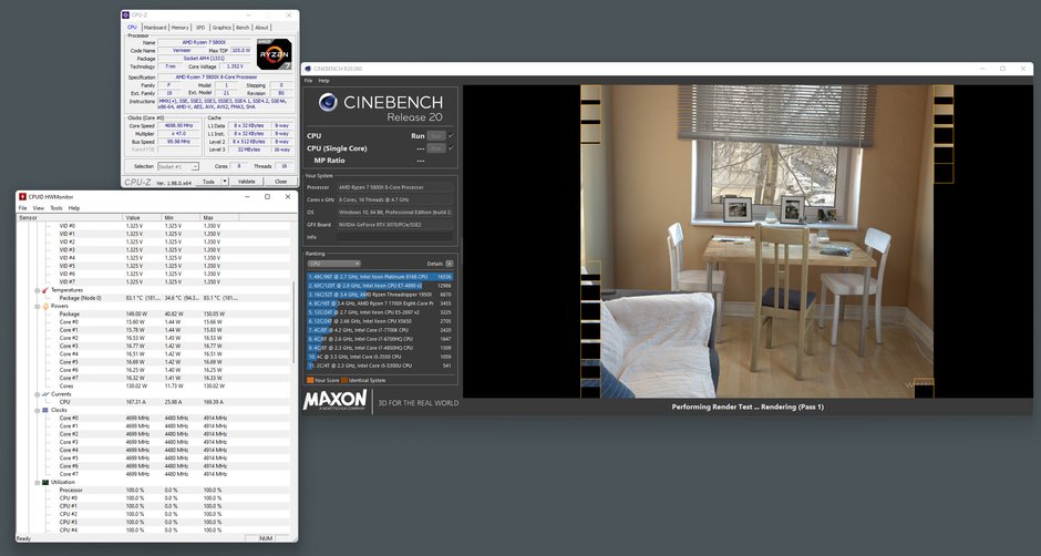 Test w Cinebench R23