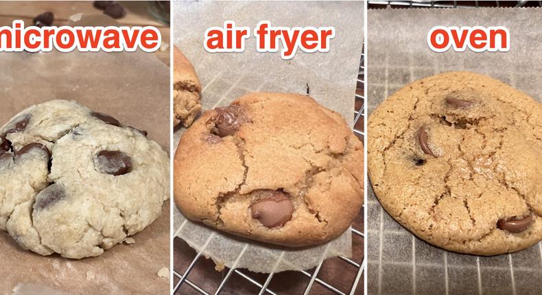 I tried three different methods for baking cookies.Chelsea Davis