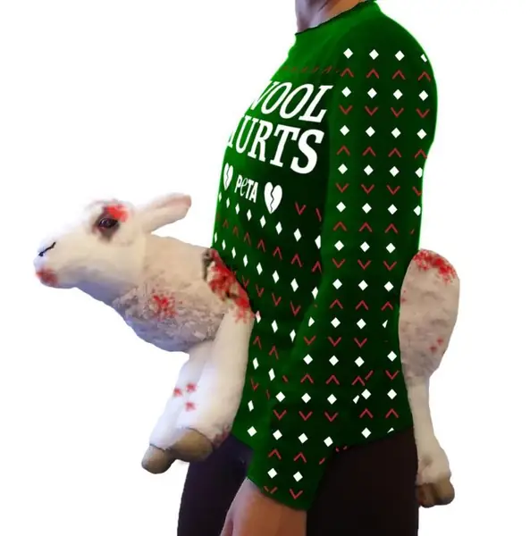 &quot;Wool hurts&quot; - nowy sweter od PETA