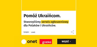 Ruszył serwis ogłoszeniowy dla Polaków, którzy chcą wesprzeć Ukraińców. Zobacz, jak można im pomóc!