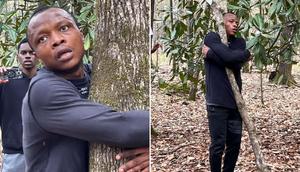 Ghanaian hugs over 1,000 trees in 1 hour to set new world record [GWR]