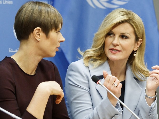 Kersti Kaljulaid i Kolinda Grabar-Kitarovic
