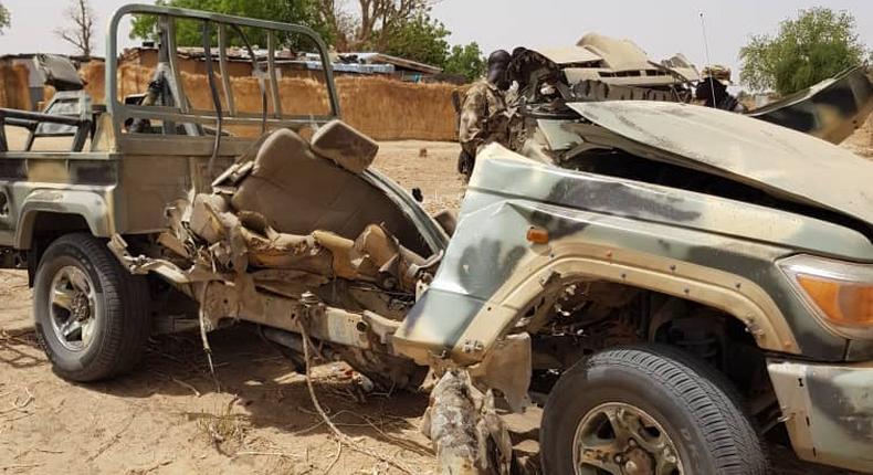 Army confirms death of Colonel, Captain, 3 soldiers in Boko Haram ambush [Twitter/@HQNigerianArmy]