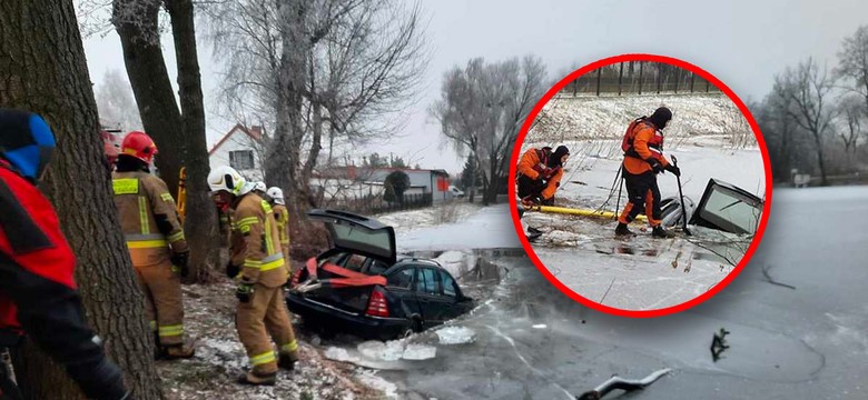Wjechał Mercedesem do stawu. W zeznaniach lawirował lepiej niż na drodze