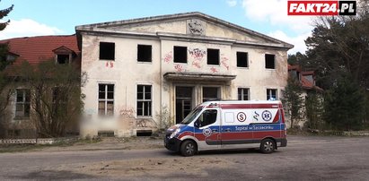 Mężczyzna spadł z 10 metrów na beton. Zabrał go śmigłowiec