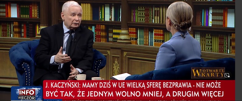 Jarosław Kaczyński w wywiadzie dla TVP Info