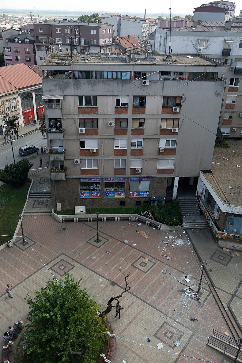 Zgrada nakon eksplozije 